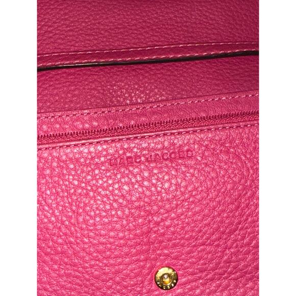 Marc Jacobs Empire City Leather Crossbody Wallet Bag Pink Gold Hardware Designer - Picture 6 of 16